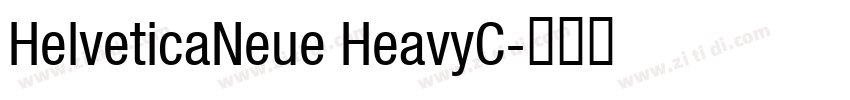 HelveticaNeue HeavyC字体转换